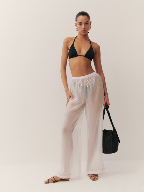 Olina Pant - Sheer White